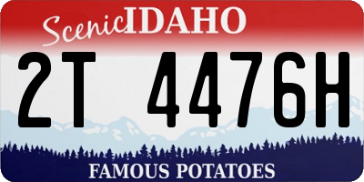 ID license plate 2T4476H