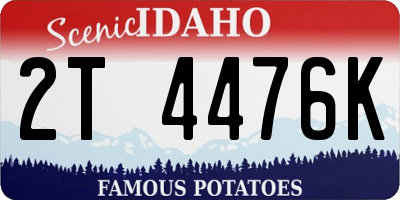 ID license plate 2T4476K