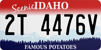 ID license plate 2T4476V
