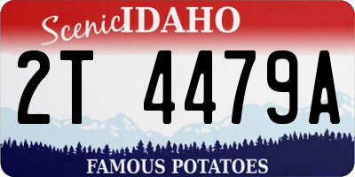 ID license plate 2T4479A