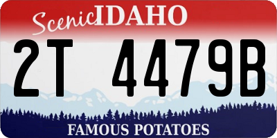 ID license plate 2T4479B