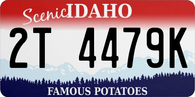 ID license plate 2T4479K