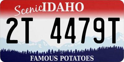 ID license plate 2T4479T