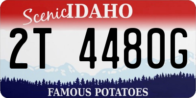 ID license plate 2T4480G