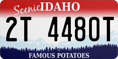 ID license plate 2T4480T