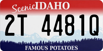ID license plate 2T4481Q