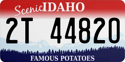 ID license plate 2T4482O