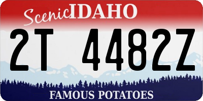 ID license plate 2T4482Z