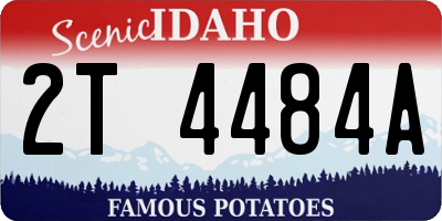 ID license plate 2T4484A