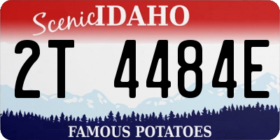 ID license plate 2T4484E