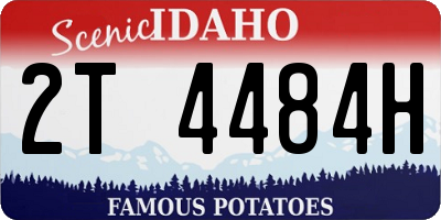 ID license plate 2T4484H