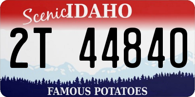 ID license plate 2T4484O