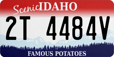 ID license plate 2T4484V