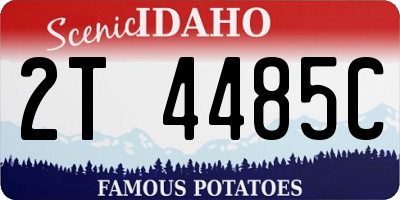 ID license plate 2T4485C