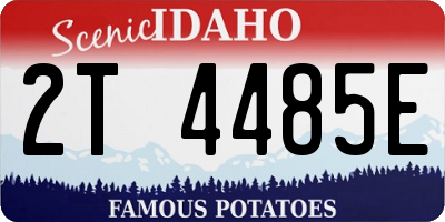 ID license plate 2T4485E