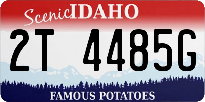 ID license plate 2T4485G