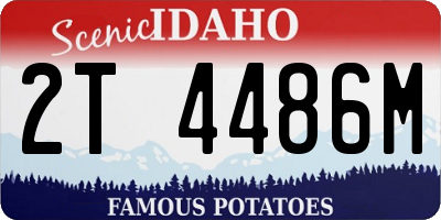 ID license plate 2T4486M