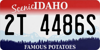 ID license plate 2T4486S
