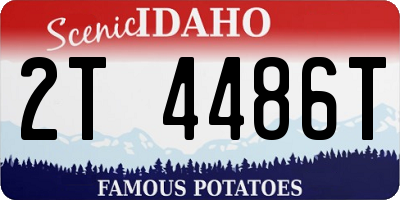 ID license plate 2T4486T