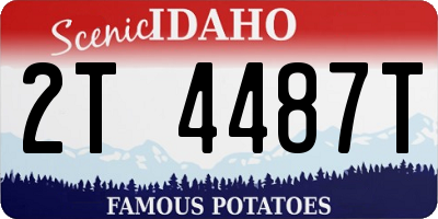 ID license plate 2T4487T