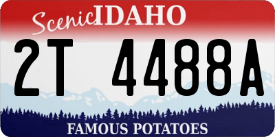 ID license plate 2T4488A