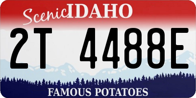 ID license plate 2T4488E