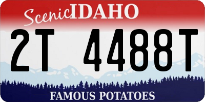 ID license plate 2T4488T