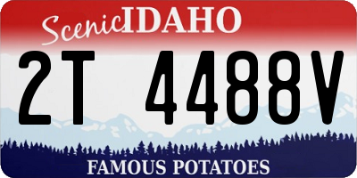 ID license plate 2T4488V
