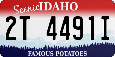ID license plate 2T4491I