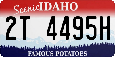 ID license plate 2T4495H