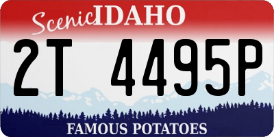 ID license plate 2T4495P