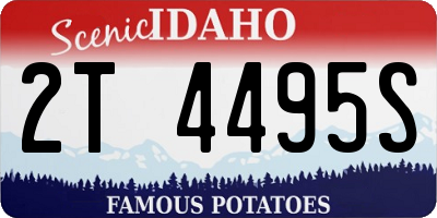 ID license plate 2T4495S