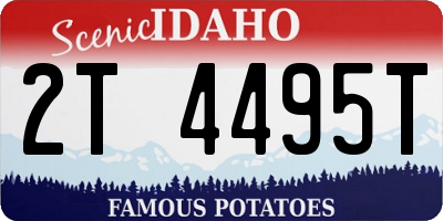 ID license plate 2T4495T