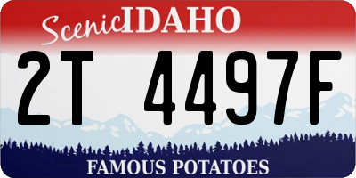 ID license plate 2T4497F