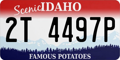 ID license plate 2T4497P