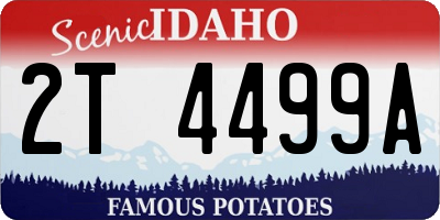ID license plate 2T4499A