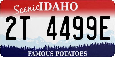 ID license plate 2T4499E
