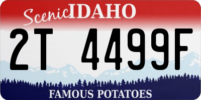 ID license plate 2T4499F