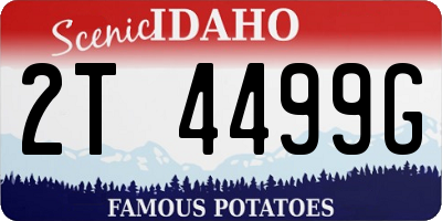 ID license plate 2T4499G