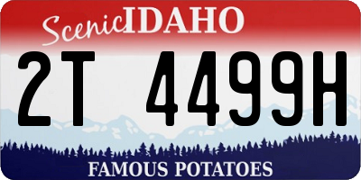 ID license plate 2T4499H
