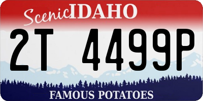 ID license plate 2T4499P