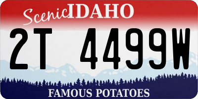 ID license plate 2T4499W