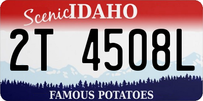 ID license plate 2T4508L
