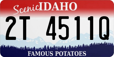 ID license plate 2T4511Q