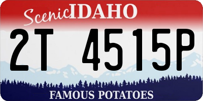 ID license plate 2T4515P