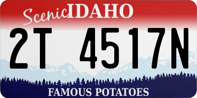 ID license plate 2T4517N
