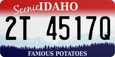 ID license plate 2T4517Q