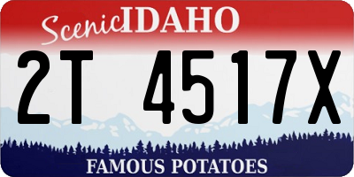 ID license plate 2T4517X