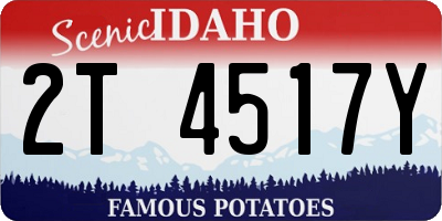 ID license plate 2T4517Y