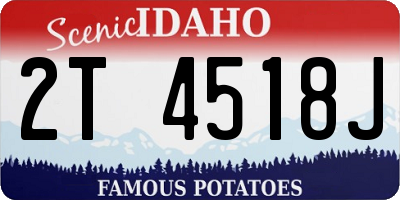 ID license plate 2T4518J